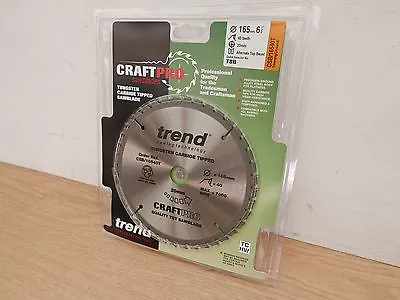 Trendcsb/16540t   165mm 40t Tct Thin Kerf Saw Blade Dewalt Dc390 Dcs391  • £10.89