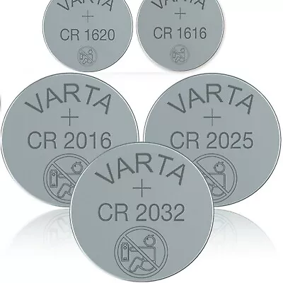 Varta Lithium Coin Batteries 3v CR 2032 2025 2016 1620 1616 DL Car Key • £2.19