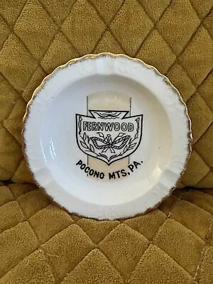 Vintage Souvenir Fernwood Resort Ashtray - Pocono Mts. -  East Stroudsburg PA • $10