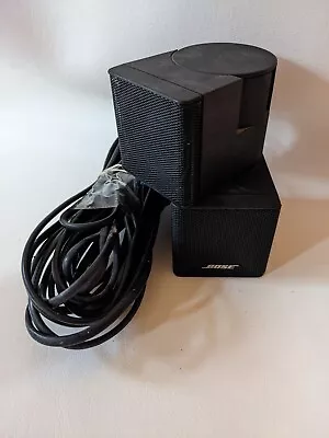 Bose Acoustimass Dual Cube Speaker Mountable Surround Satellite 20 Ft Cable • $69.97