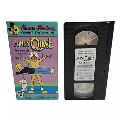 Vintage 1990 Hanna-Barbera JONNY QUEST The Invisible Monster VHS Cartoon Tape • $10