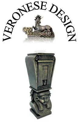 Veronese Design Hathor Egyptian Goddess Tea Light Candle Holder Statue • £55.90