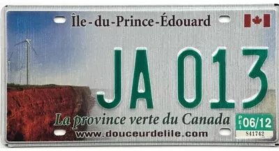 *99 CENT SALE* 2012 Prince Edward Island PEI License Plate #JA013 FRENCH VERSION • $10.50