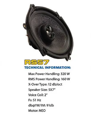 Critical Mass Audio Speaker Rs57 Sound Jl Best 5x7 6x8 Ads Audiophile Focal Ppi • $1895