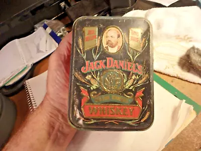 8M-  Vintage Jack Daniels #7 Tin- 3 1/2 X 5 - Made In England • $6