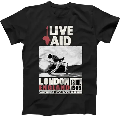 Freddie Mercury The Queen T Shirt Mens LIVE AID Poster • $12