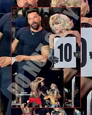 Madonna 2024 Celebration Tour Miami Ricky Martin Judging Vogue Ball 8x10 Photo • $14.99