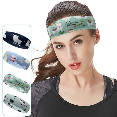 $3.29 • Buy Girls Unicorn Headband Cute Animals Hair Wrap Sports Yoga Woman Turban Hair Band