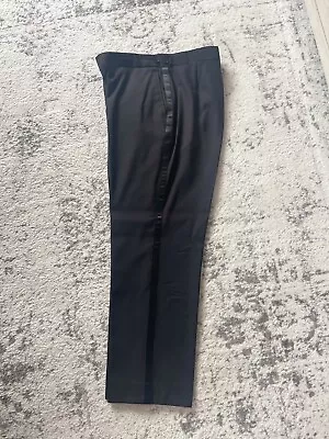 Black Traditional Tuxedo Trousers/ Pants With Side Adjusters • $30