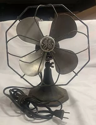 Vintage GENERAL  ELECTRIC  8'' NON-OSCILATING FAN Cat49X718 NP-65078 **Working* • $94