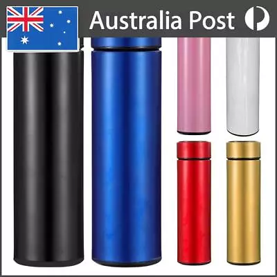 500ML LED Thermos Bottle Temperature Display 304 Stainless Steel Vacuum Flasks • $13.89