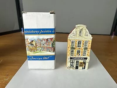 Dominique Gault Carlton Miniature Handcrafted Cafe Desarts Building In Box • $39.99