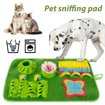 $21.66 • Buy Washable Dog Puppy Snuffle Mat Pet Puzzle Toy Sniffing Nose Training Pad