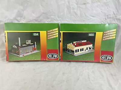 Lot 2 Heljan N Scale #654 Superior Bakery #655 Weekly Herald Printing Works • $29