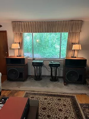 Altec Lansing Model 19 Speakers With 18” Fostex L 569 Drivers • $2500