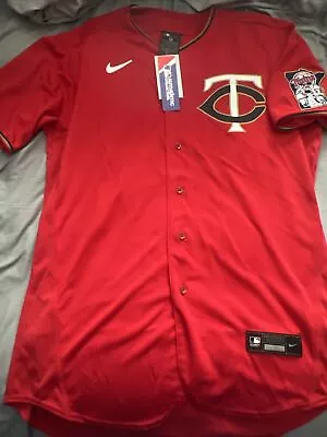 Authentic Minnesota Twins Red Nike Home Jersey New With Tags Size 48 • $99.99