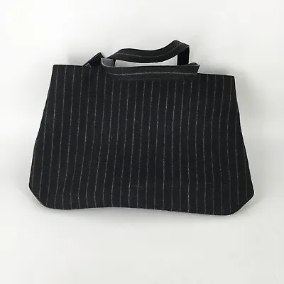 Vintage Pre-owned Vintage Black Pinstripe Authentic Burberrys Burberry Tote Bag  • $70