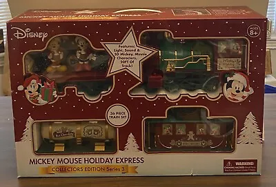 Disney Christmas Mickey Mouse Holiday Express Train Set Collectors 36 Piece Set • $99.99