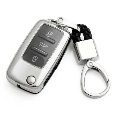 Flip Key Fob Chain For VW Jetta Golf6 Passat B7 Beetle Accessories Cover Case • $10.44