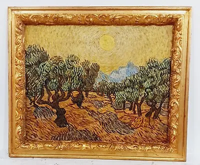 $580 • Buy Antique Oil On Canvas By Van Gogh 1876 With Frame In Golden Leaf Nice Good C.