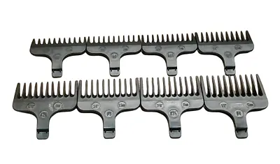  #1/2-#4 Genuine Wahl Trimmer Replacement 8 Piece T Blade Beard Stubble Comb Set • $26.40
