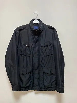 $36.35 • Buy GANT Men's Black Zip Hoodie The Field Tech Jacket Size XL