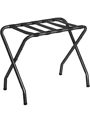 SONGMICS Black Metal Luggage Rack Foldable & Portable High Quality Brand New • $28.99