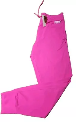 Awesome VICTORIAS SECRET High Waist Full Length CAMPUS JOGGER ATOMIC PINK L $55  • $35.99