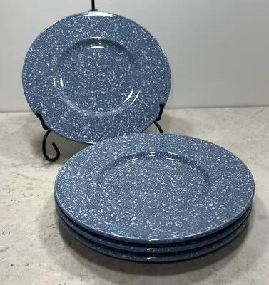 Mikasa Ultrastone Country Blue ( 4 )  6 1/2” Saucer Plates CU501 • Retired • • $24.95