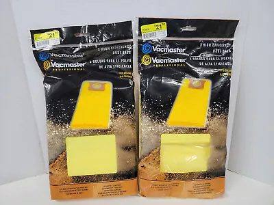 $19.99 • Buy Lot Of 6-Vacmaster 8-10 Gallon Hi Efficiency Dry Dust Bags For Shop-Vac 2/3pk