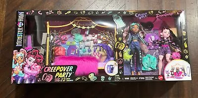 NIB Monster High Creepover Bedroom Playset  Clawdeen Wolf Bedroom W/ Draculaura • $100