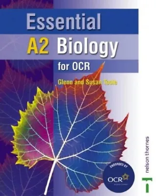 Essential A2 Biology For OCR Student Book By Toole Sue Paperback Book The Cheap • £3.49