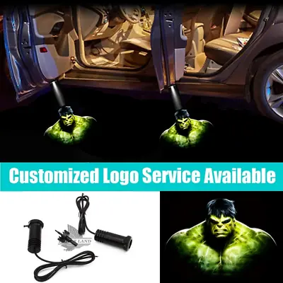 $18.04 • Buy 2x LED Car Door The Avengers Hulk Logo Laser Courtesy Projector Shadow Lights