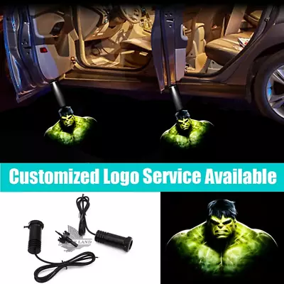 $18.04 • Buy 2x LED Car Door The Avengers Hulk Logo Laser Courtesy Projector Shadow Lights
