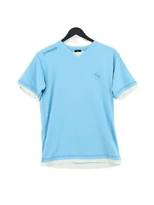 Le Coq Sportif Men's T-Shirt L Blue 100% Cotton Basic • £8.30