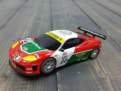 SCX 1/43 FERRARI 360 GTC ROSE ISLAND #86 SLOT CAR Sponsors GTS SELENIA ROSA & C • $44.99