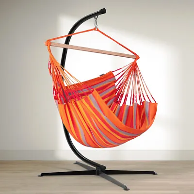 £85.98 • Buy Durable Swing Hanging C-Stand For Hammock Egg Chairs Black Powder-Coated Steel