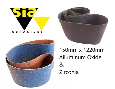 150 (6 ) Mm X 1220(48 ) Abrasives Zirconia Sanding BeltLinisherBelt Sander • £64.99