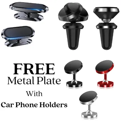 Universal Car Phone Holder Mount Dashboard Adjustable Magnetic Air Vent Lot M • £1.99