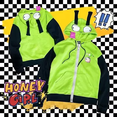 Anime Invader ZIM Cosplay Costume Coat Alien ZIM Gir Doom Hoodies Jacket Hooded  • $55.52