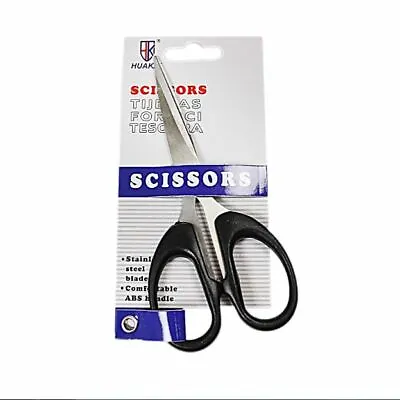 Stainless Steel Basic Scissors With ABS Handle Comfortable Grip  • £2.99