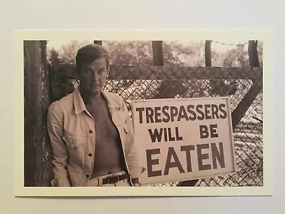 James Bond 007 Picture Postcard Trespassers Will Be Eaten Live And Let Die Moore • £2.99