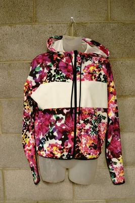$27 • Buy Adidas Bold Patterned Hooded Jacket…size Womens Xs…vgc...