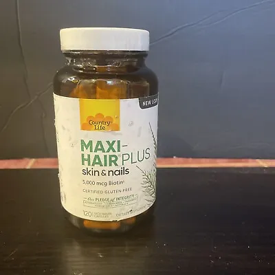 Country Life Maxi-Hair Plus  - 120 Capsules 5000 Mcg Biotin • $19.99