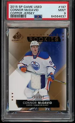 2015-16 SP Game Used Connor McDavid Copper Rookie Jersey /399 PSA 9 RC • $0.99