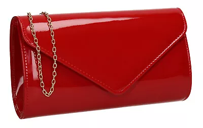 Alisa Patent Party Prom Evening Clutch Bag • £17.99