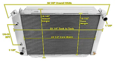 2 Row Discount Champion Radiator For 1983 1984 1985 1986 Ford LTD #EC138 • $202.80