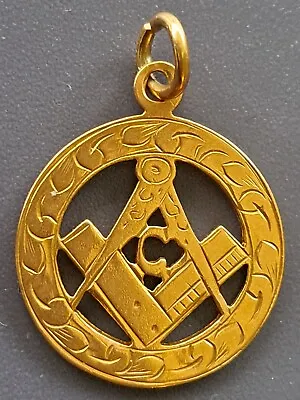 Gold Masonic Pendant • £125