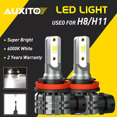 AUXITO LED Headlight Low High Beam H11 H8 H9 Bulb Day Running Light Brightness • $38.03