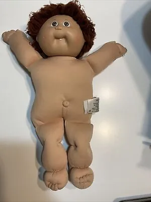 1982 Cabbage Patch Kids Coleco Brown Hair Hazel Brown Eyes Boy Dimple One Tooth • $9.99